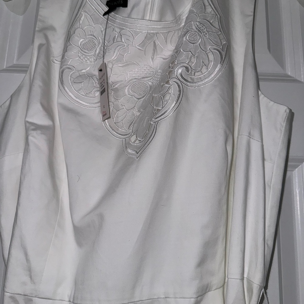 COPY - Beautiful NWTs white A line Talbots Dress. 👗 - Picture 8 of 9
